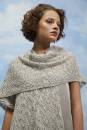 Knitting set Triangular shawl  with knitting instructions in garnwelt box