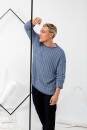 Knitting set Mens sweater LIZA with knitting instructions in garnwelt box in size S