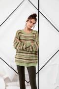 Strickset Pullover Lang Yarns AURA  REGINA  LACE mit Anleitung in garnwelt-Box S-M
