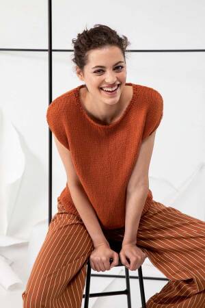 Strickset Pullover Lang Yarns AMIRA LIGHT mit Anleitung in garnwelt-Box S-M