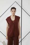 Strickset Weste Lang Yarns REGINA mit Anleitung in...