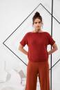 Knitting set Short-sleeved sweater AMIRA LIGHT with knitting instructions in garnwelt box
