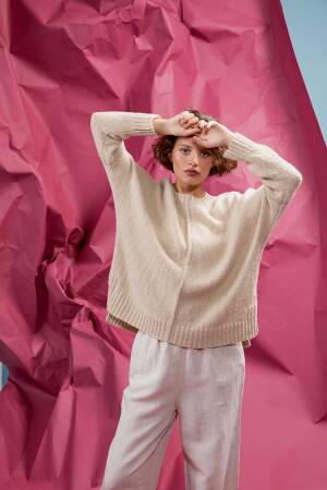 Knitting set Pullover REGINA with knitting instructions in garnwelt box in size S-M