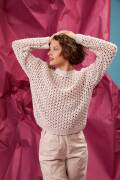 Strickset Pullover Lang Yarns SAKURA mit Anleitung in garnwelt-Box S-M
