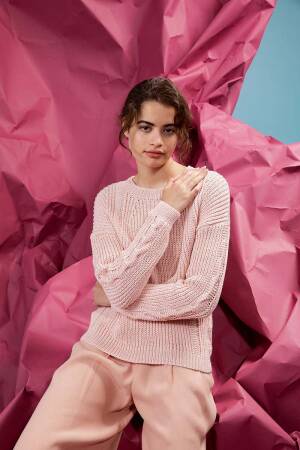 Knitting set Pullover  with knitting instructions in garnwelt box