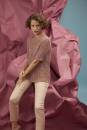 Knitting set Short-sleeved sweater  with knitting instructions in garnwelt box