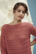 Strickset Gehäkelter Pullover Lang Yarns BABY COTTON mit Anleitung in garnwelt-Box S-M