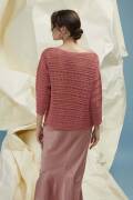 Strickset Gehäkelter Pullover Lang Yarns BABY COTTON mit Anleitung in garnwelt-Box S-M