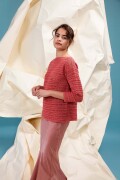 Strickset Gehäkelter Pullover Lang Yarns BABY COTTON mit Anleitung in garnwelt-Box L-XL