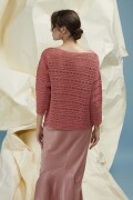 Strickset Gehäkelter Pullover Lang Yarns BABY COTTON mit Anleitung in garnwelt-Box L-XL
