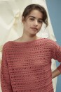Strickset Gehäkelter Pullover Lang Yarns BABY COTTON mit Anleitung in garnwelt-Box L-XL