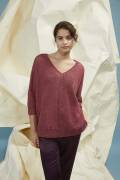 Strickset Pullover Lang Yarns CREALINO mit Anleitung in...