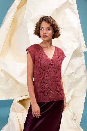 Strickset Pullunder Lang Yarns CREALINO mit Anleitung in garnwelt-Box