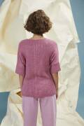 Knitting set Short-sleeved sweater LIZA with knitting instructions in garnwelt box