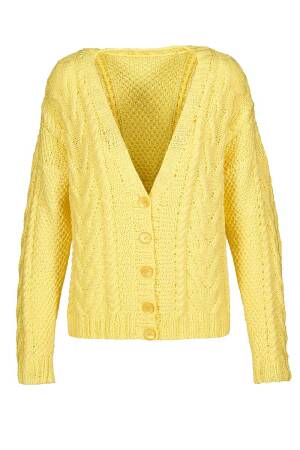 Knitting set Cardigan HAPPINESS with knitting instructions in garnwelt box