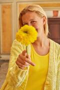 Knitting set Cardigan HAPPINESS with knitting instructions in garnwelt box