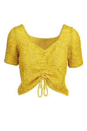 Knitting set Short-sleeved top PRIDE with knitting instructions in garnwelt box in size S