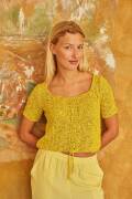 Knitting set Short-sleeved top PRIDE with knitting instructions in garnwelt box in size S