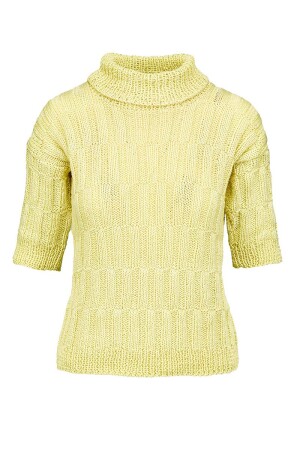 Strickset Short-sleeved sweater WADWOOLADDICTSSUNSHINE LEMON DROPS mit Anleitung in garnwelt-Box L