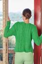 Knitting set Sweater HAPPINESS with knitting instructions in garnwelt box in size S-M