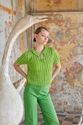 Strickset Short-sleeved sweater WADWOOLADDICTSSUNSHINE GRATEFUL HEART mit Anleitung in garnwelt-Box L