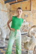 Knitting set Top SUNSHINE with knitting instructions in garnwelt box in size S