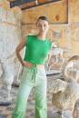 Knitting set Top SUNSHINE with knitting instructions in garnwelt box in size S