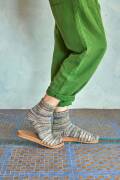 Strickset Socks WADWOOLADDICTSFOOTPRINTS BEACH LIFE mit Anleitung in garnwelt-Box
