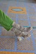 Strickset Socks WADWOOLADDICTSFOOTPRINTS SANDY TOES mit Anleitung in garnwelt-Box