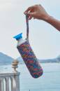 Knitting set Drink bottle cober SUNSHINE COLOR with knitting instructions in garnwelt box in size ca 10 x 18 cm