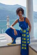 Strickset Crocheted scarf WADWOOLADDICTSHAPPINESS OCEAN...