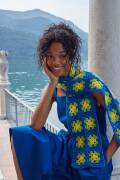 Strickset Crocheted scarf WADWOOLADDICTSHAPPINESS OCEAN BREEZE mit Anleitung in garnwelt-Box ca 20 x 180 cm