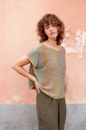 Knitting set Top PARADISE with knitting instructions in garnwelt box in size S-M