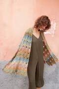 Strickset Schultertuch Lang Yarns PARADISE mit Anleitung in garnwelt-Box ca 58 x 168 cm