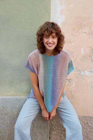 Knitting set Top PARADISE with knitting instructions in garnwelt box