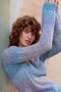 Knitting set Top-Down Sweater PARADISE with knitting instructions in garnwelt box in size S