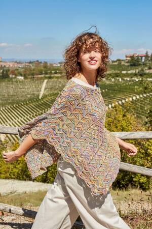 Strickset Cape Lang Yarns TROPICAL mit Anleitung in garnwelt-Box S-M