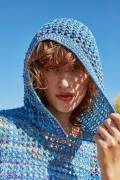 Knitting set Hooded top  with knitting instructions in garnwelt box in size S