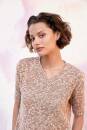 Knitting set Short-sleeved sweater  with knitting instructions in garnwelt box