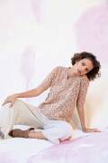 Strickset Kurzarmpullover  LANGYARMS CELESTE mit Anleitung in garnwelt-Box S