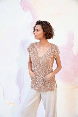 Strickset Shirt Lang Yarns CELESTE mit Anleitung in garnwelt-Box