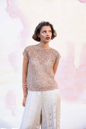 Strickset Shirt Lang Yarns CELESTE mit Anleitung in garnwelt-Box