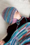 Strickset Mütze Lang Yarns MERINO  BEBE COLOR mit Anleitung in garnwelt-Box