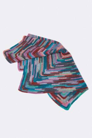 Strickset Decke Lang Yarns MERINO  BEBE COLOR mit Anleitung in garnwelt-Box ca 70 x 70 cm