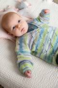 Strickset Wickeljacke Lang Yarns MERINO  BEBE COLOR mit Anleitung in garnwelt-Box 62