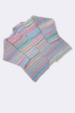 Strickset Jacke Lang Yarns MERINO  BEBE COLOR mit Anleitung in garnwelt-Box 62
