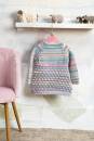 Knitting set Baby dress MERINO 200 BEBE COLOR with knitting instructions in garnwelt box in size 80-86