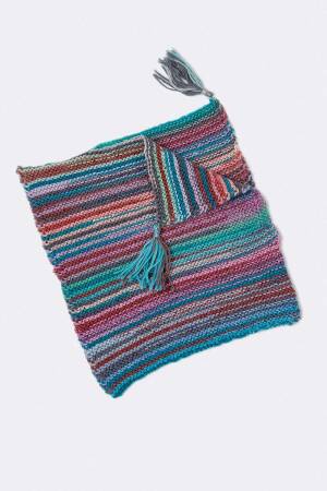 Strickset Poncho Lang Yarns MERINO  BEBE COLOR mit Anleitung in garnwelt-Box 62