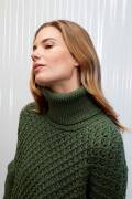 Strickset Rollkragenpullover Lang Yarns MERINO  mit Anleitung in garnwelt-Box S-M