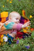Strickset Pullover Top Down Lang Yarns BABY COTTON COLOR mit Anleitung in garnwelt-Box 62